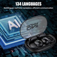 ONIKUMA AI Translation Wireless Earbuds for 134 National Languages Bluetooth Headphones-HiFi Stereo, Clear Calls Mic Earphones