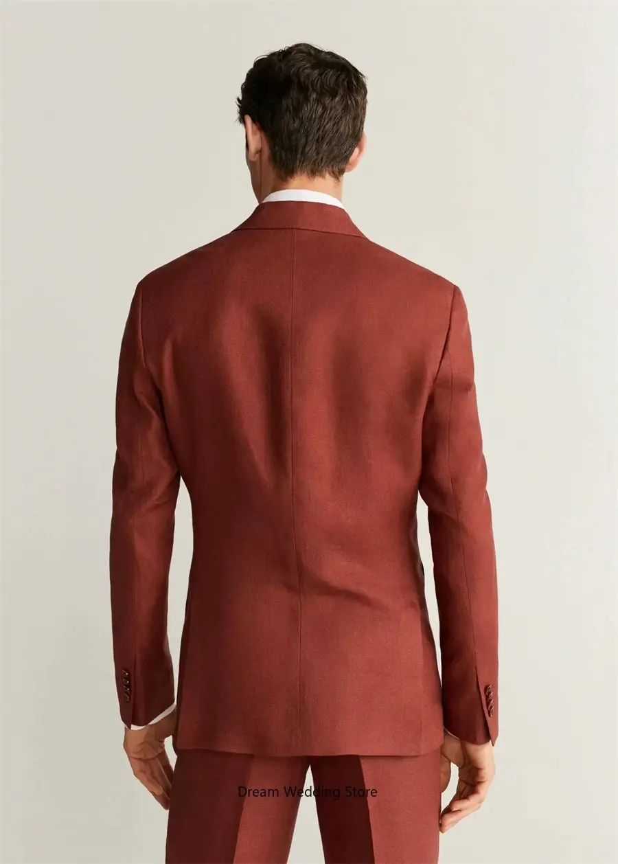 Costume 2 pièces Blazer et pantalon pour homme, costume sur mesure, coupe cintrée, simple boutonnage, robe de soirée, de bal, décontracté, pour mariage et marié