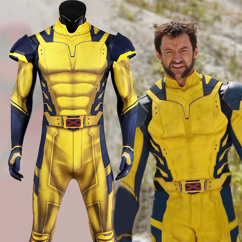 Cosplay Costume Wolverine Jumpsuit James Howlett Armor Set Adult Man Outfit 3D Printing Zentai Bodysuit Superhero Halloween