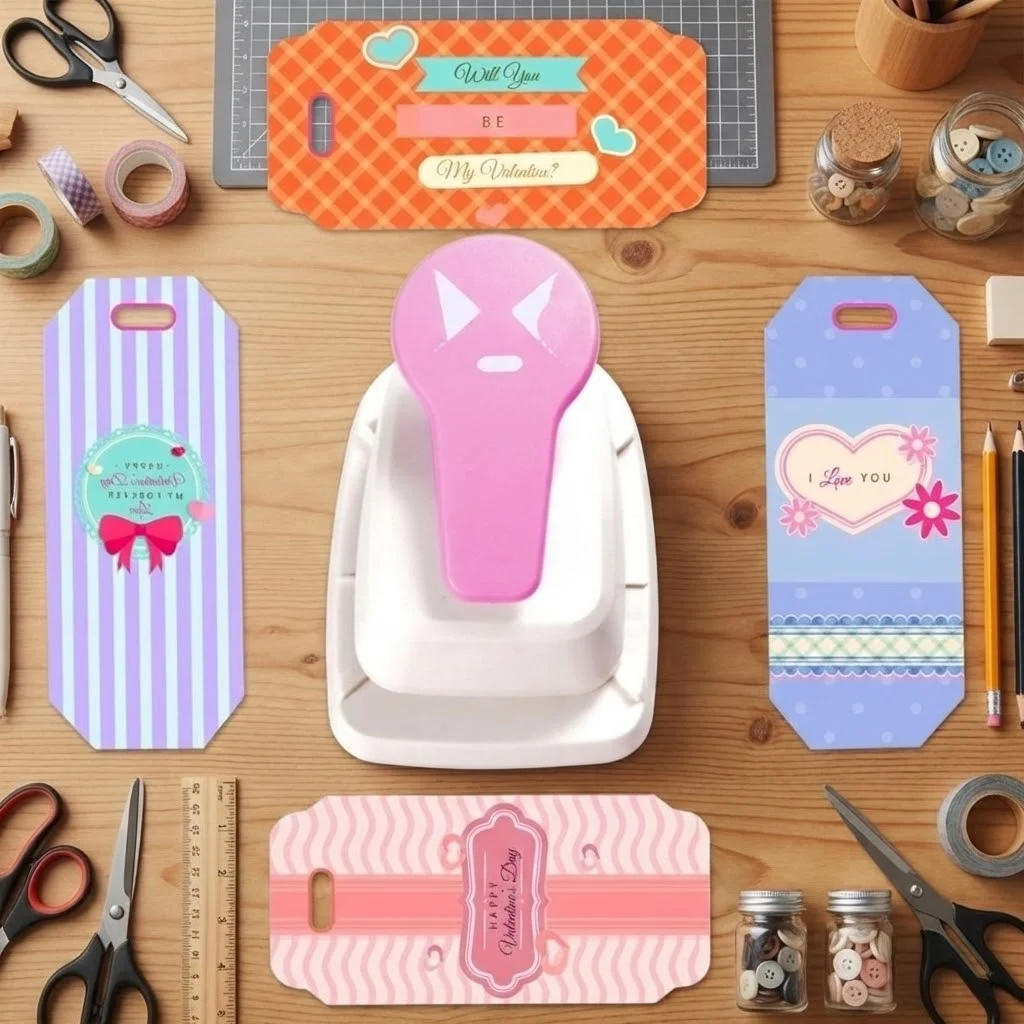 Extra Large Paper Hole Puncher Any Size Precision Square Punch Craft Paper Cutter Hole Tab Maker For School Office Scrapbooking