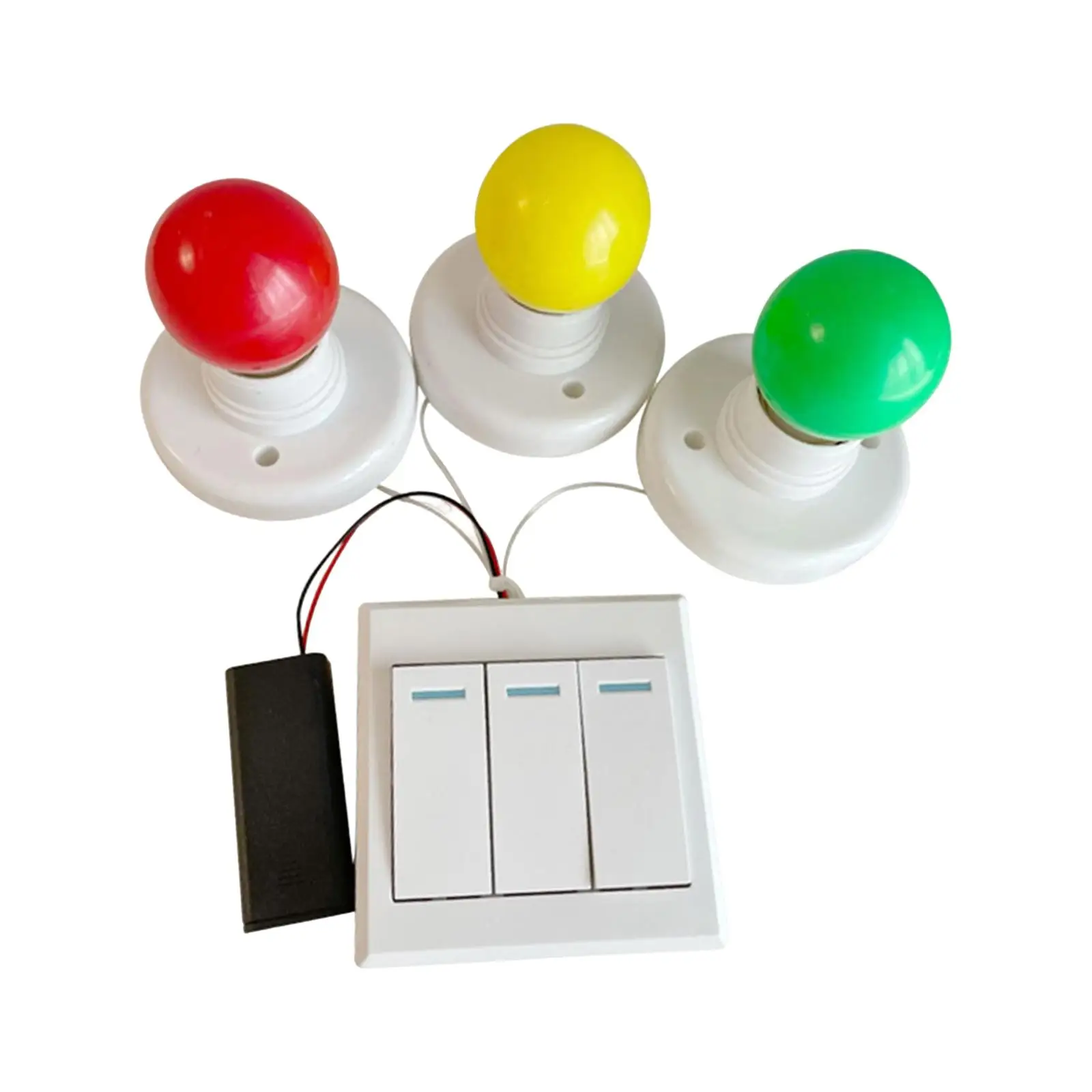 Placas sensoriais ocupadas acessórios três luzes coloridas brinquedo de habilidade de aprendizagem