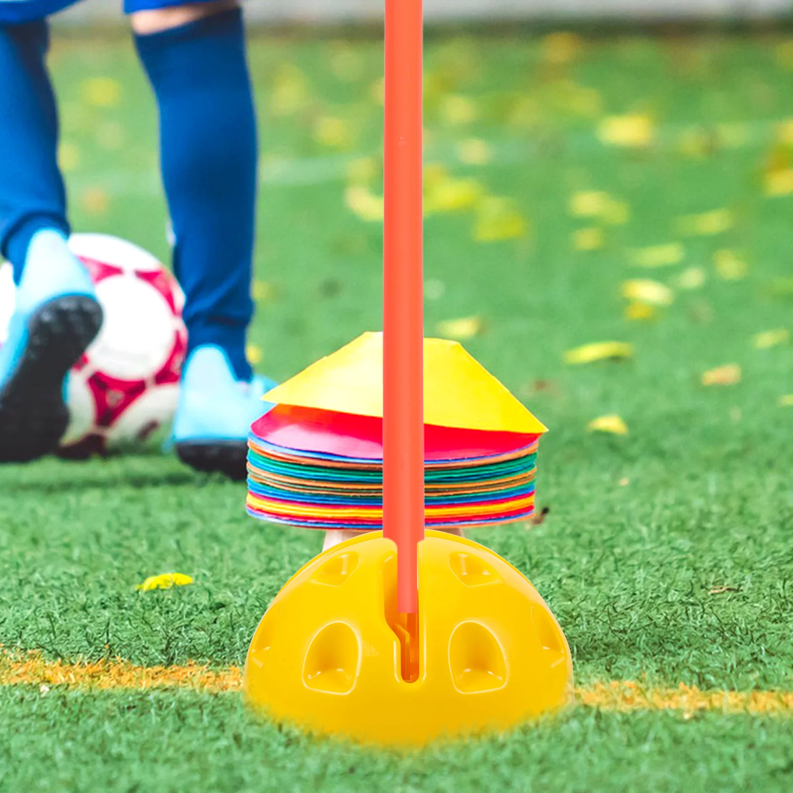 

2Pcs HighQuality Agility Pole Base Soccer Training Pole Base Plastic Base For Football Basketball Sports Training Equipment