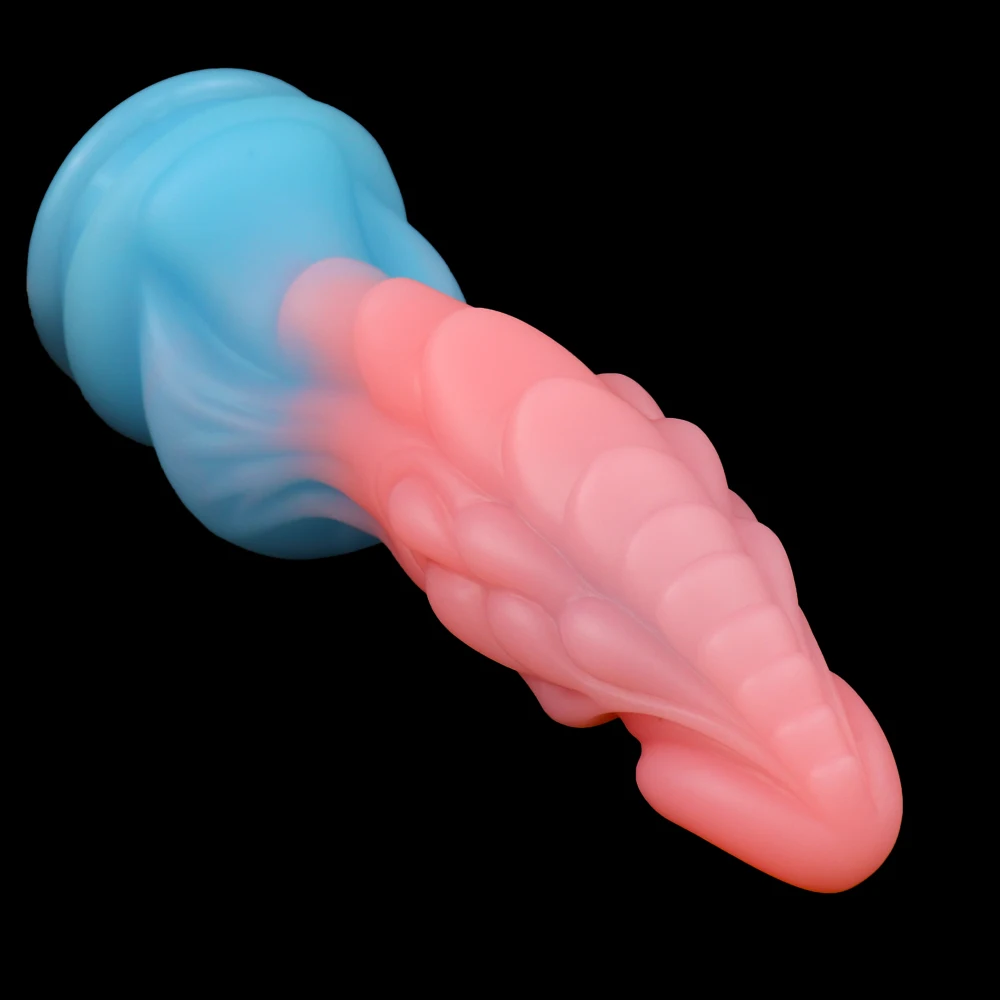 Glow in The Dark Silicone Dildo Anal Plug Suction Cup Realistic Textured G Spot Stimulator Adult Sex Toy Couple - view 6