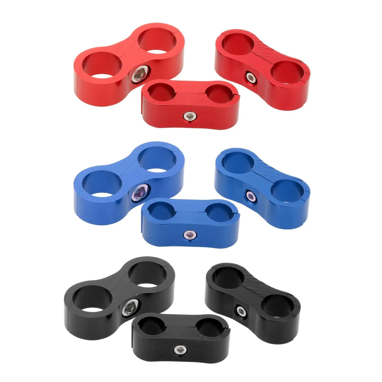 Car 2 Holes Fuel Hose Separator Clamp Adapter Divider for Water , Professional