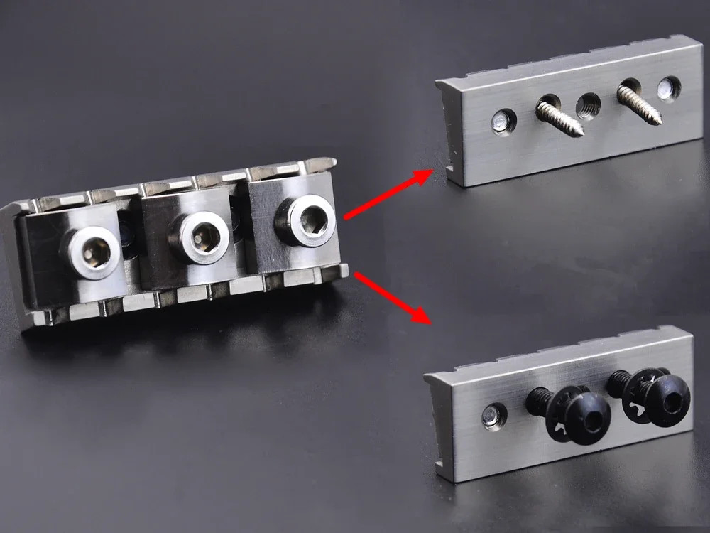 Titanium Alloy Tremolo System Bridge with Stainless Steel Block High Quality Guitar Bridge