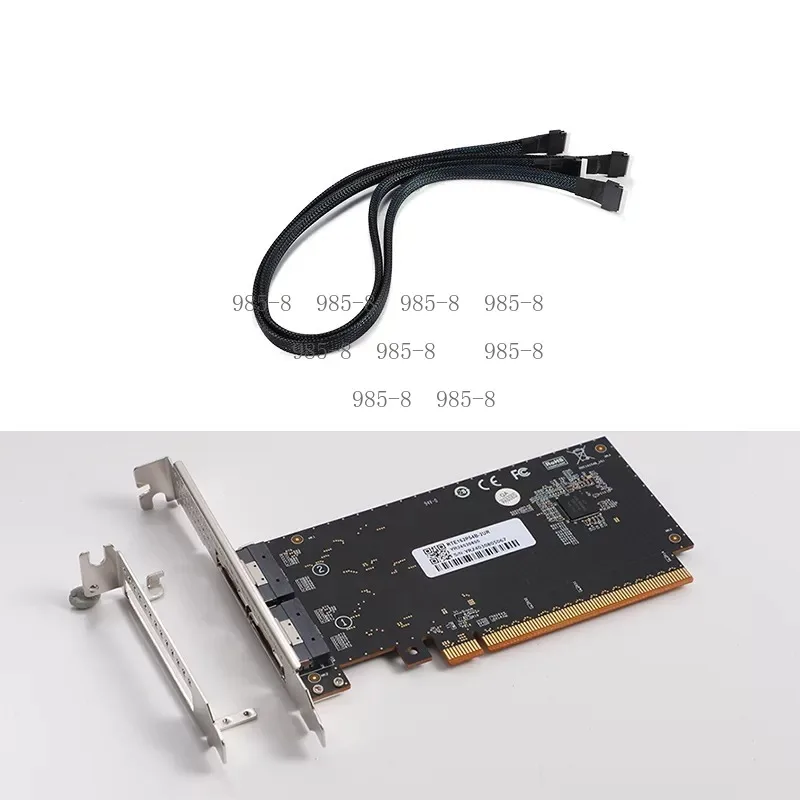 ATX Power Supply Equipped PCIe 3.0 X16 X8 Expansion Card PEX8749 Dual Slot GPU Support Stand view 5