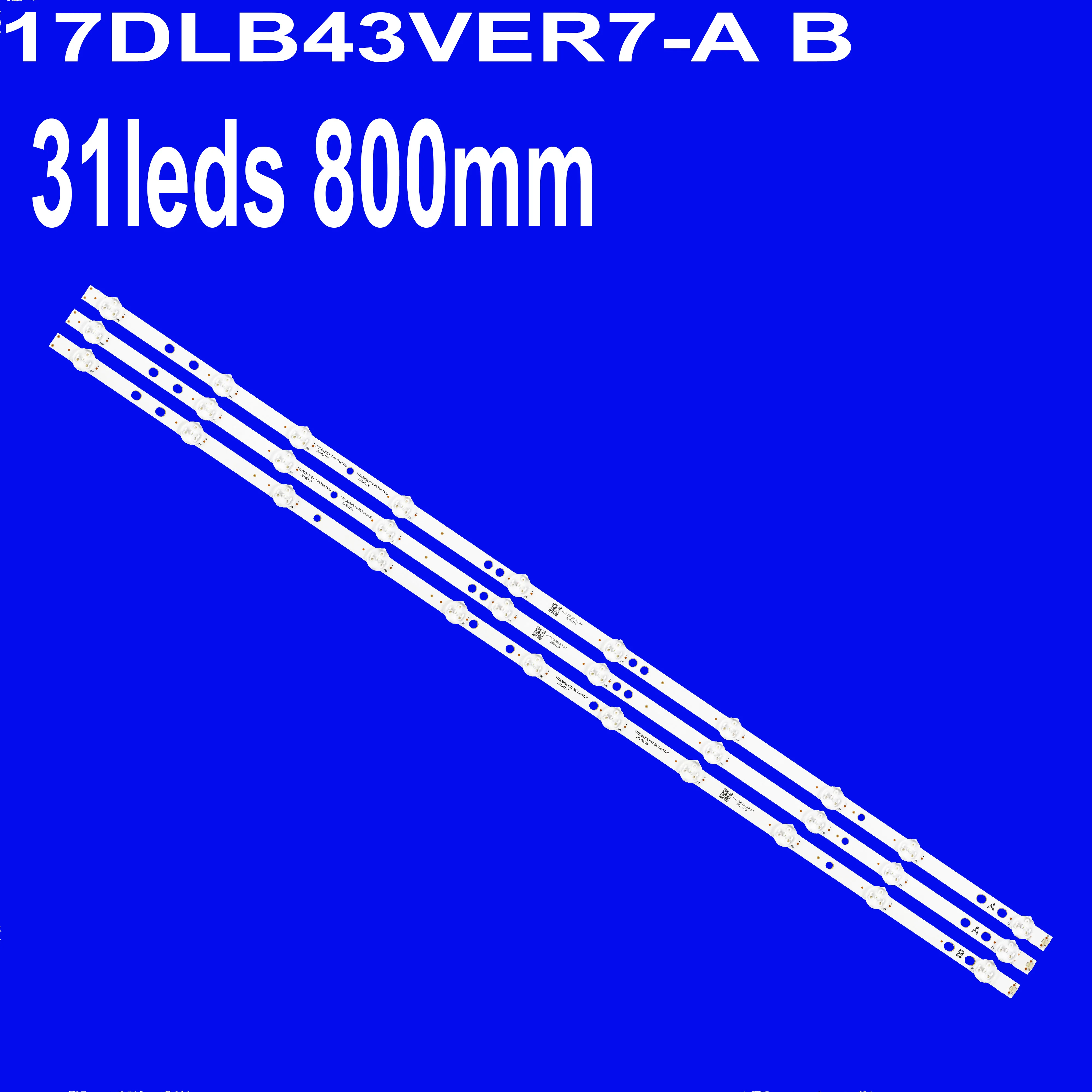

Светодиодная лента подсветки для LUXER LUX0143008 E43UHDHDRS3Q 43HAK6150U 17DLB43VER7-A B TX-43HX580B 43U2063DB LT-43VU3900 LT-43CF890