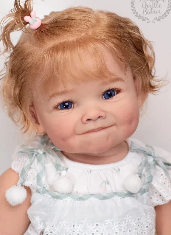 ตุ๊กตาเด็กวัยเตาะแตะ DLS ขนาด 28 นิ้ว รุ่นเรบอร์น ทาสีเสร็จสมบูรณ์แบบ ราญา ขนาดเท่าคนจริง สัมผัสนุ่มเหมือนจริง พร้อมชุดต่างๆ