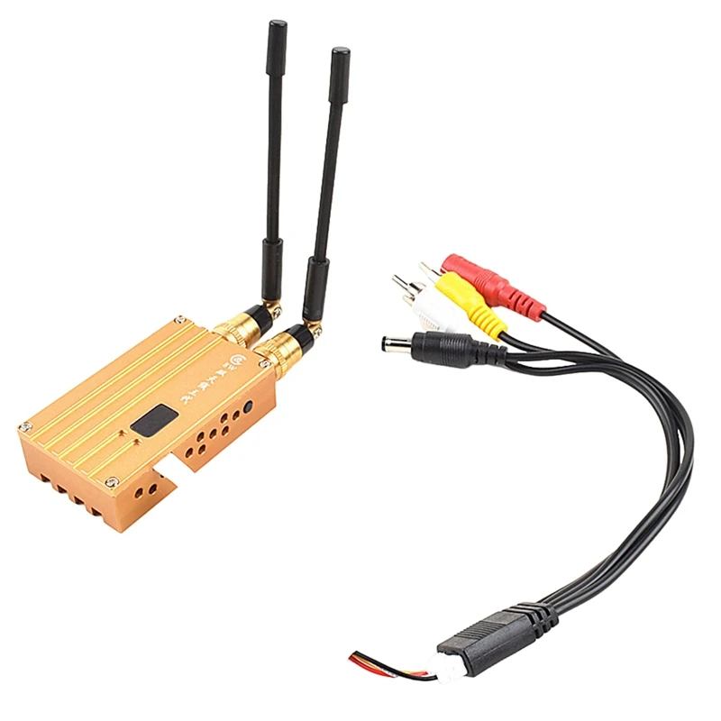 

1.2G 8W High Power Wireless Analog Video Transmitter 12CH Receiver FPV Transmission System for RC Models UAV Airplane-B