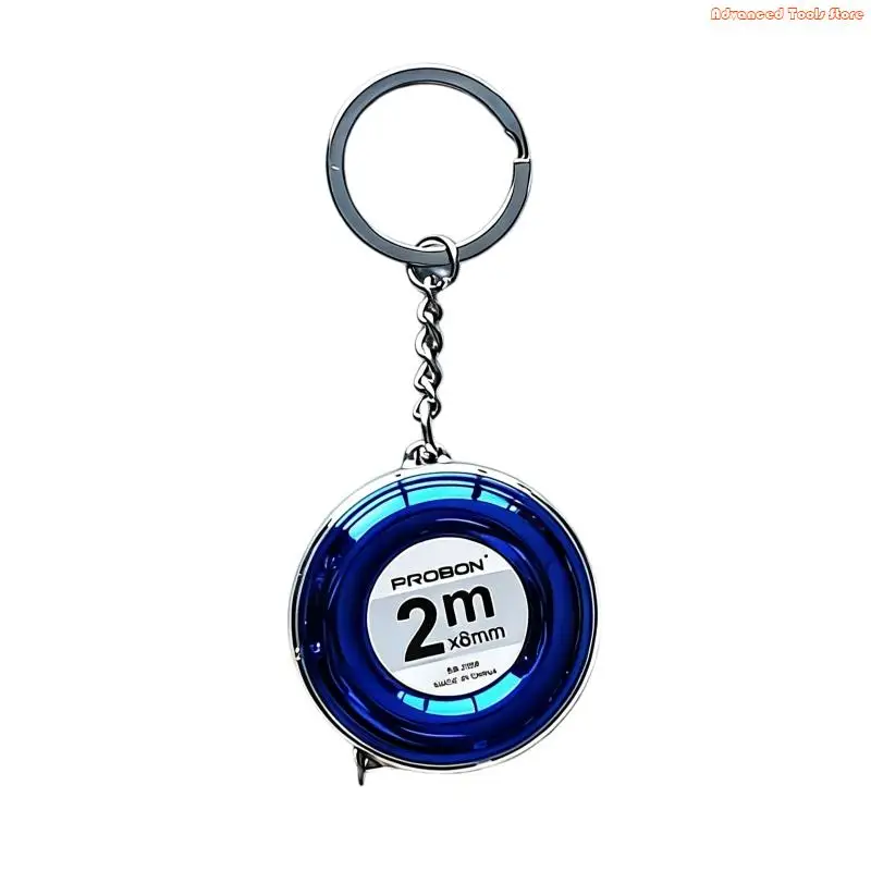 Practical 2M Keychain Retractable Tape Measure Ruler With ABS Shell And Steel Blade For Accurate Measuring In Daily Use W91B