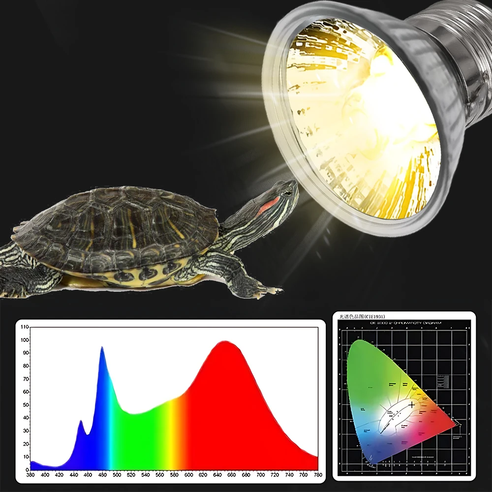 Uvb爬虫類加熱ランプ電球、タートルコック成長ペット成長、水陸両用高品質サンランプ、25 50 75W、5個