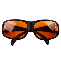 Protective Glasses High Grade OD5 Orange Lens Light Blocking 190 To 490nm TR90 Safety Goggles Eye  for Beauty Salon
