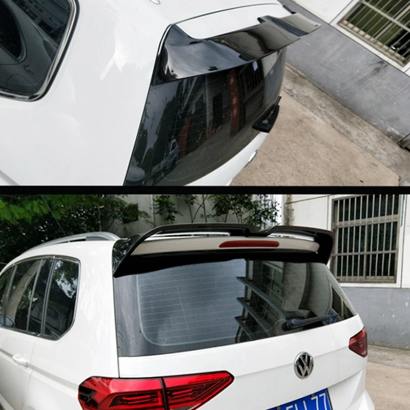 For VW Touran Spoiler High Quality ABS Material Car Rear Wing unpaint Color Rear Spoiler For Volkswagen Touran  2016-2018