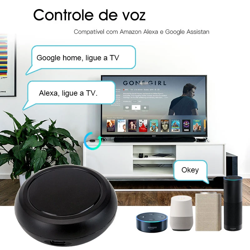 Tuya Smart WiFi IR Remote Control for Air Conditioner TV Fan Smart Home Infrared Universal Remote , Support Alexa Google Home