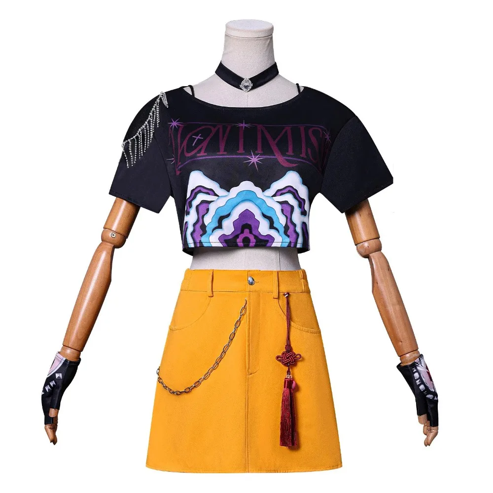 أزياء الفتيات KPOP Demon Hunters التأثيرية، أزياء رومي، ميرا، زوي التأثيرية #6