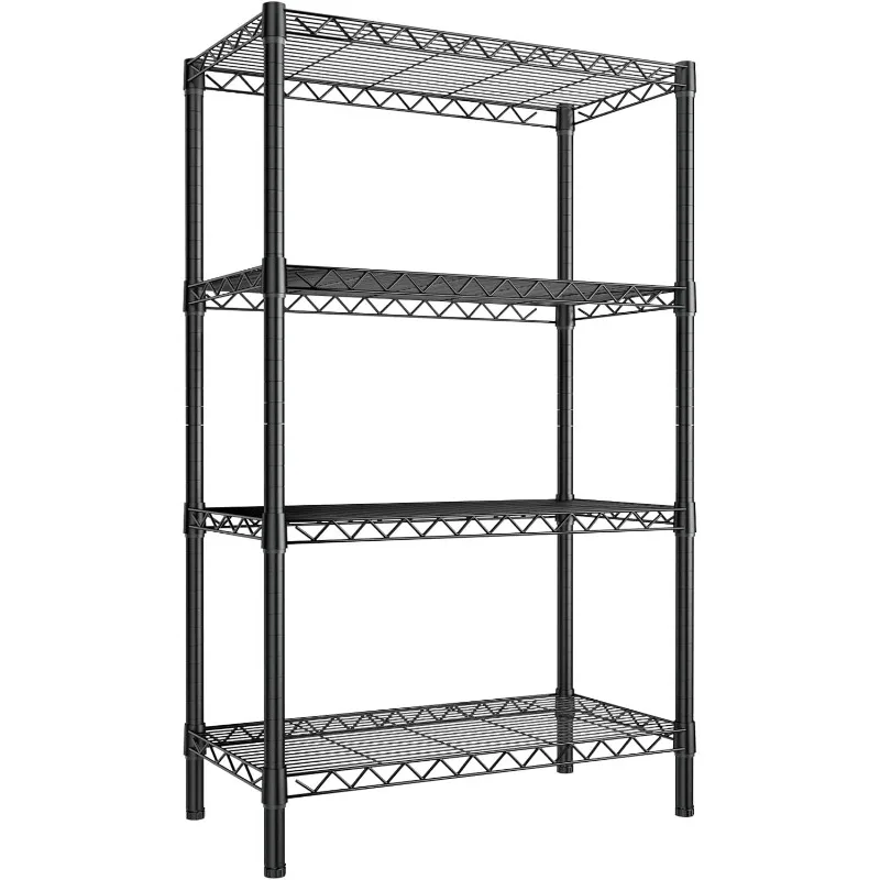 4 Shelves Wire Storage Shelf 1400LBS Heavy Duty Storage Shelving Unit,Metal Organizer Wire Rack 36