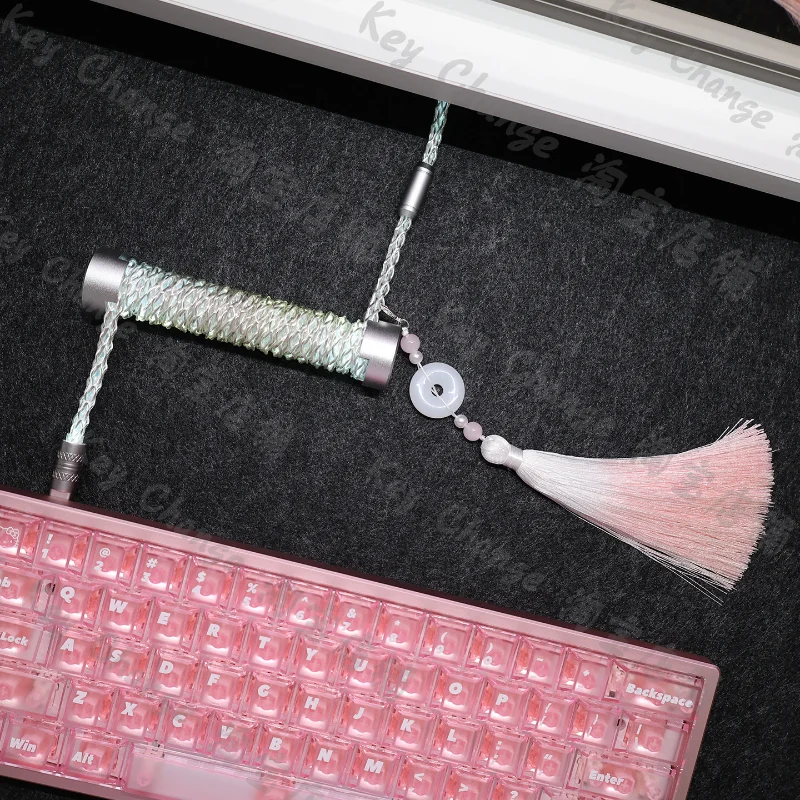 Custom 8k Aviator Cable 2-in-1 Series 1.6m Luminous Type-c Interface Magnetic Mechanical Keyboard Cable Desktop Decoration