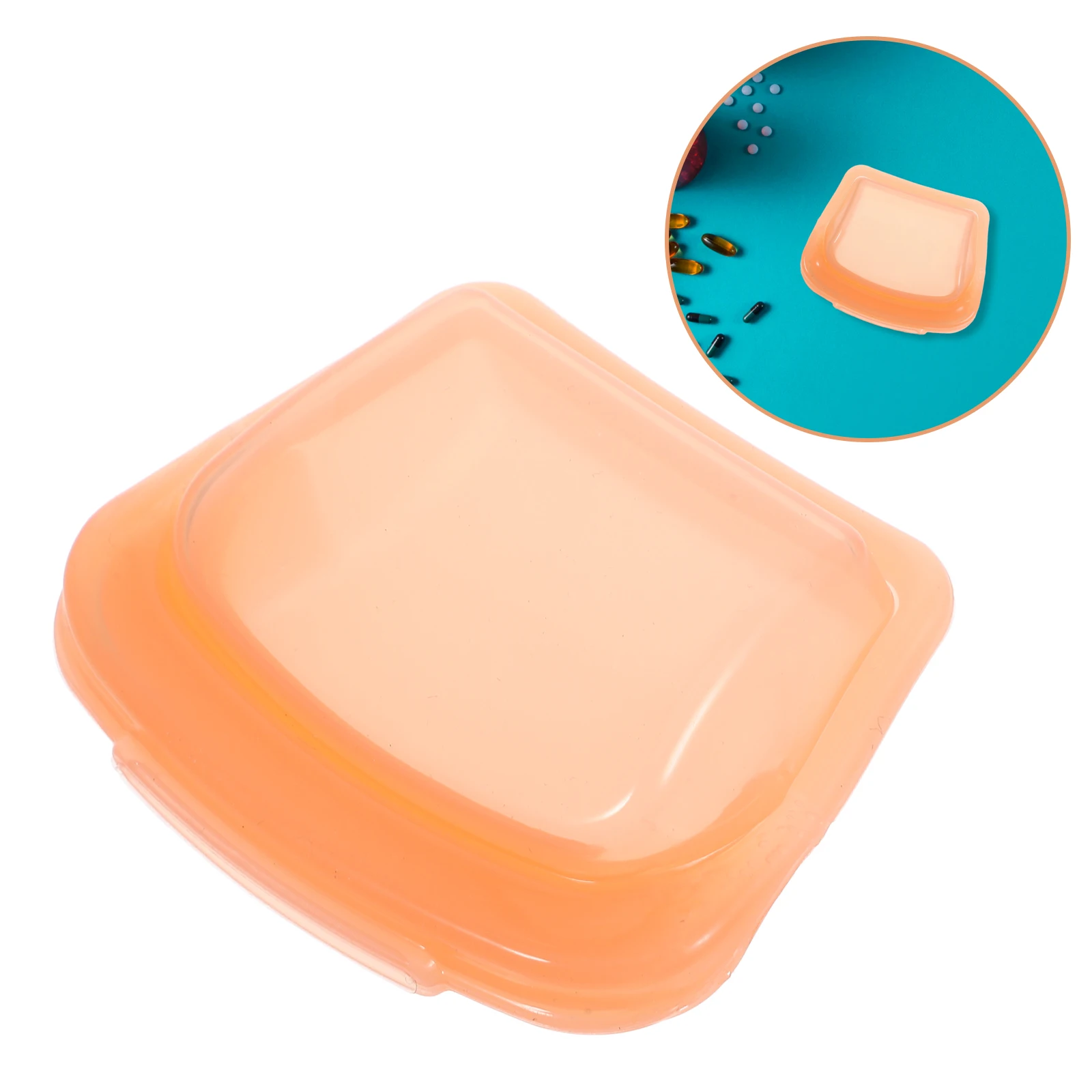 

Portable Pill Bag Compact Organizer Daily Boxes Flat Medicine Mini Bottle Silica Gel Case Small Travel Reusable Storage