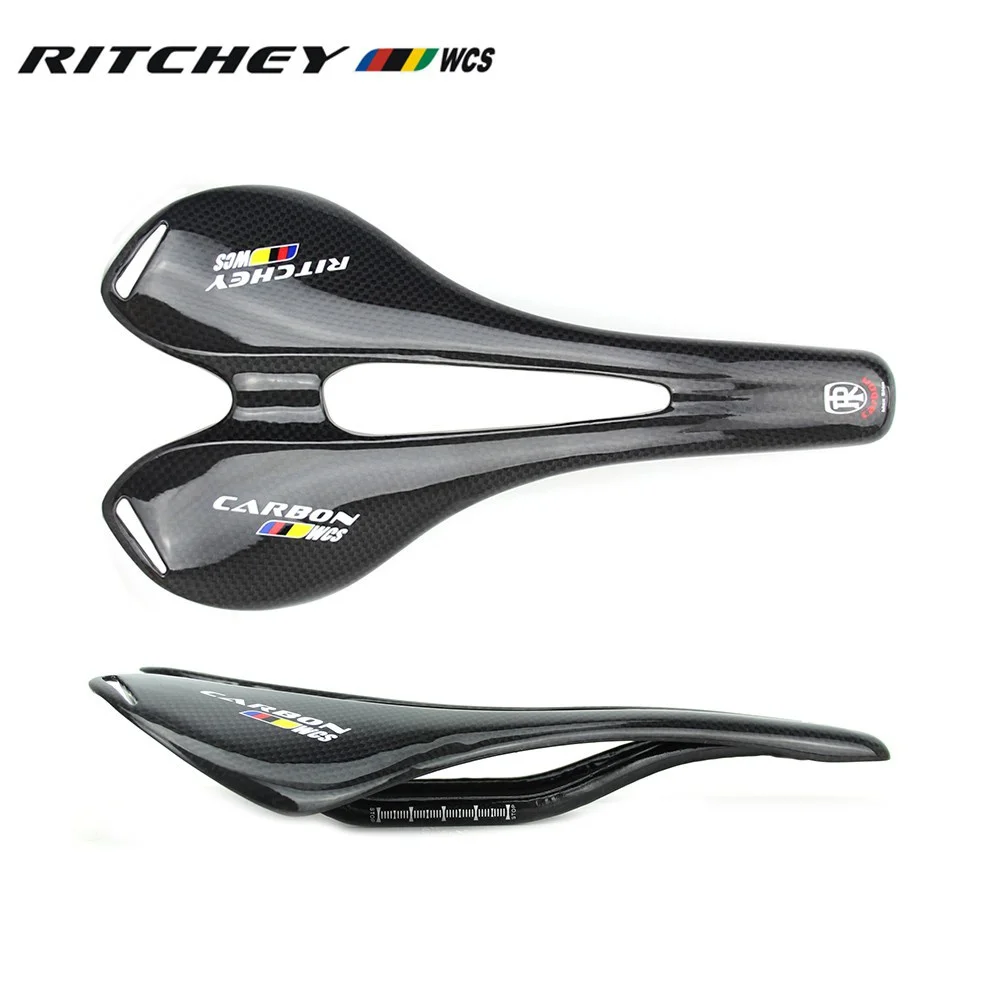 Ritchey WCS Logo Sticker Cushion Mountain/Road Bike 3K Gloss Full Carbon Fibre Saddle Bicycle Parts