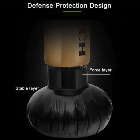 1B-Boxing Punch Heavy Bag Inflatable Punching Bag Free-Standing Tumbler Column Sandbag For Adults Children Fitness 63Inch