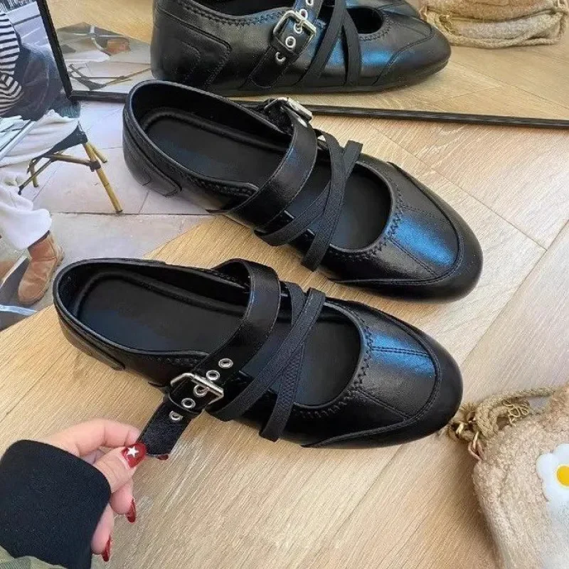รองเท้าส้นเตี้ยแบบแมรี่เจนสำหร - Women Shoes Size 7 บทวิจารณ์และราคา