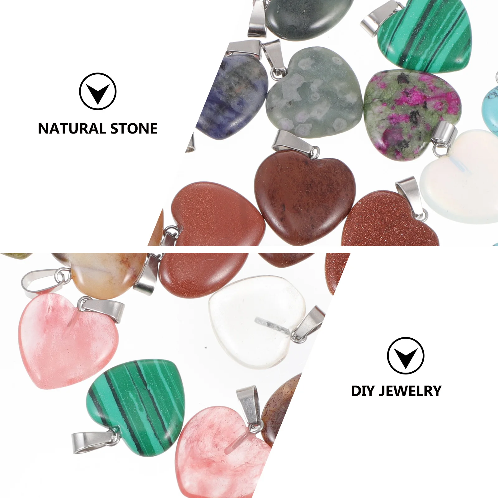 

40Pcs Heart Shaped Pendant Special Gift Idea DIY Jewelry Making Necklace Earrings Charms Heart Shape Pendant Jewelry Supplies