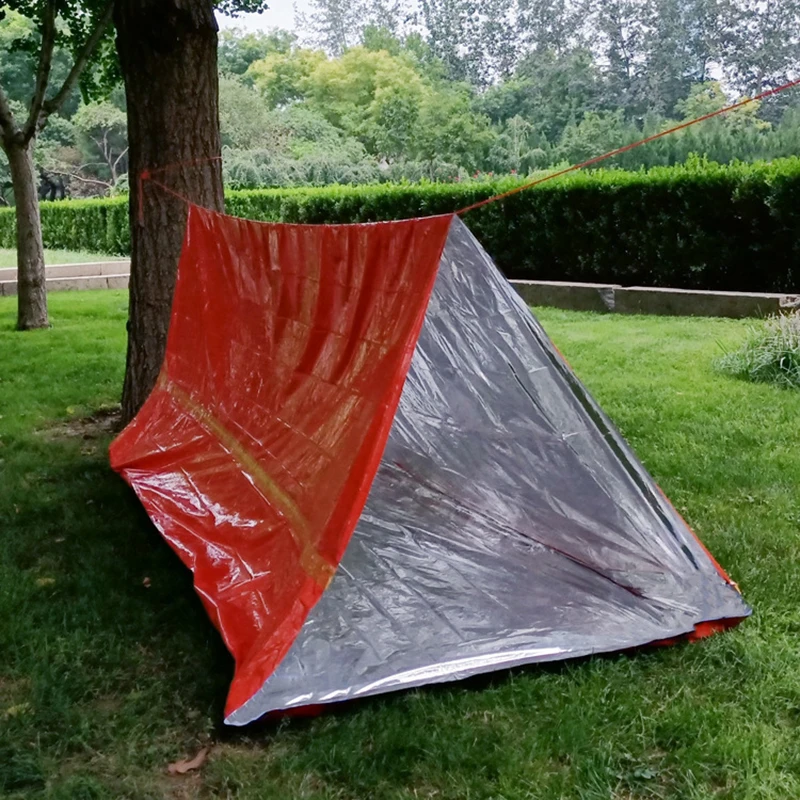 【F】Ultra Waterproof Mylar Thermal Emergency Sleeping Bag  Blankets Lightweight Survival Sleeping Bag Keep Warm For Camping view 5