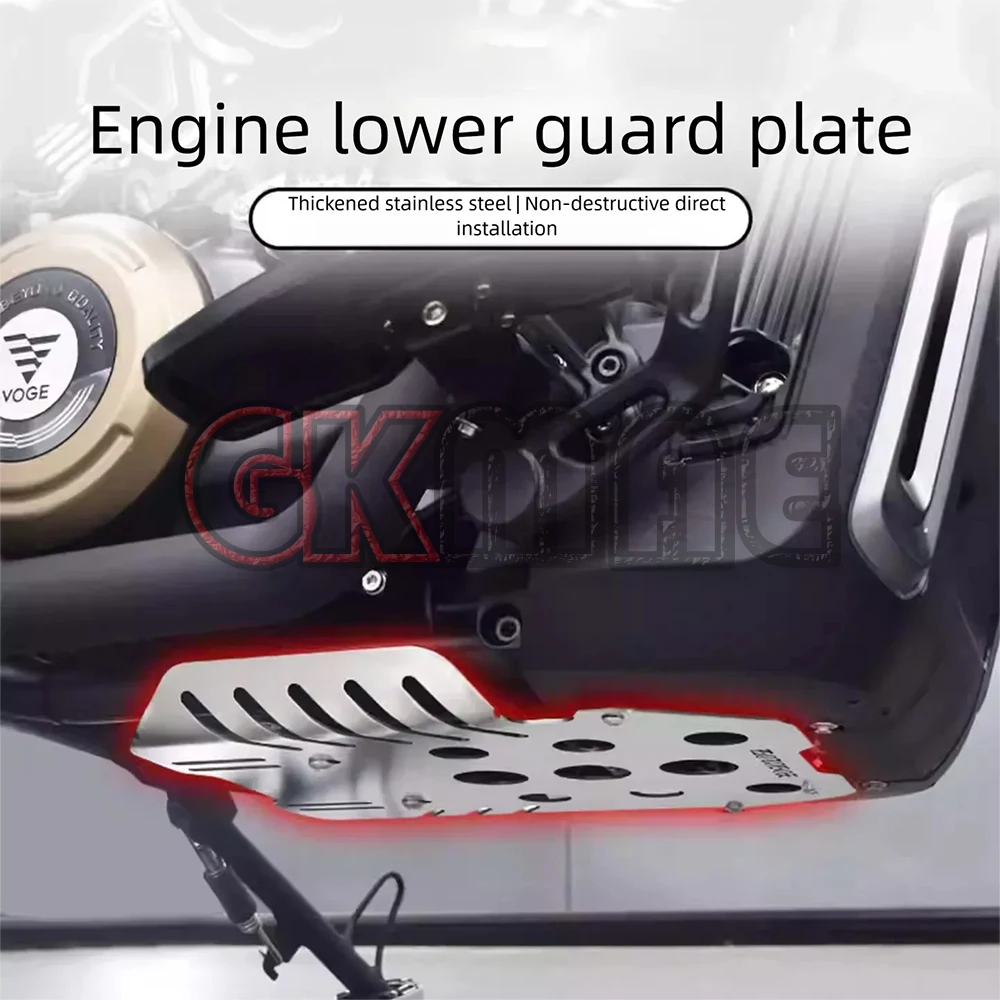 New For VOGE CU 625 625 CU Motorcycle Modified Engine Protection Board Lower Fairing Engine Hood Chassis Decorative