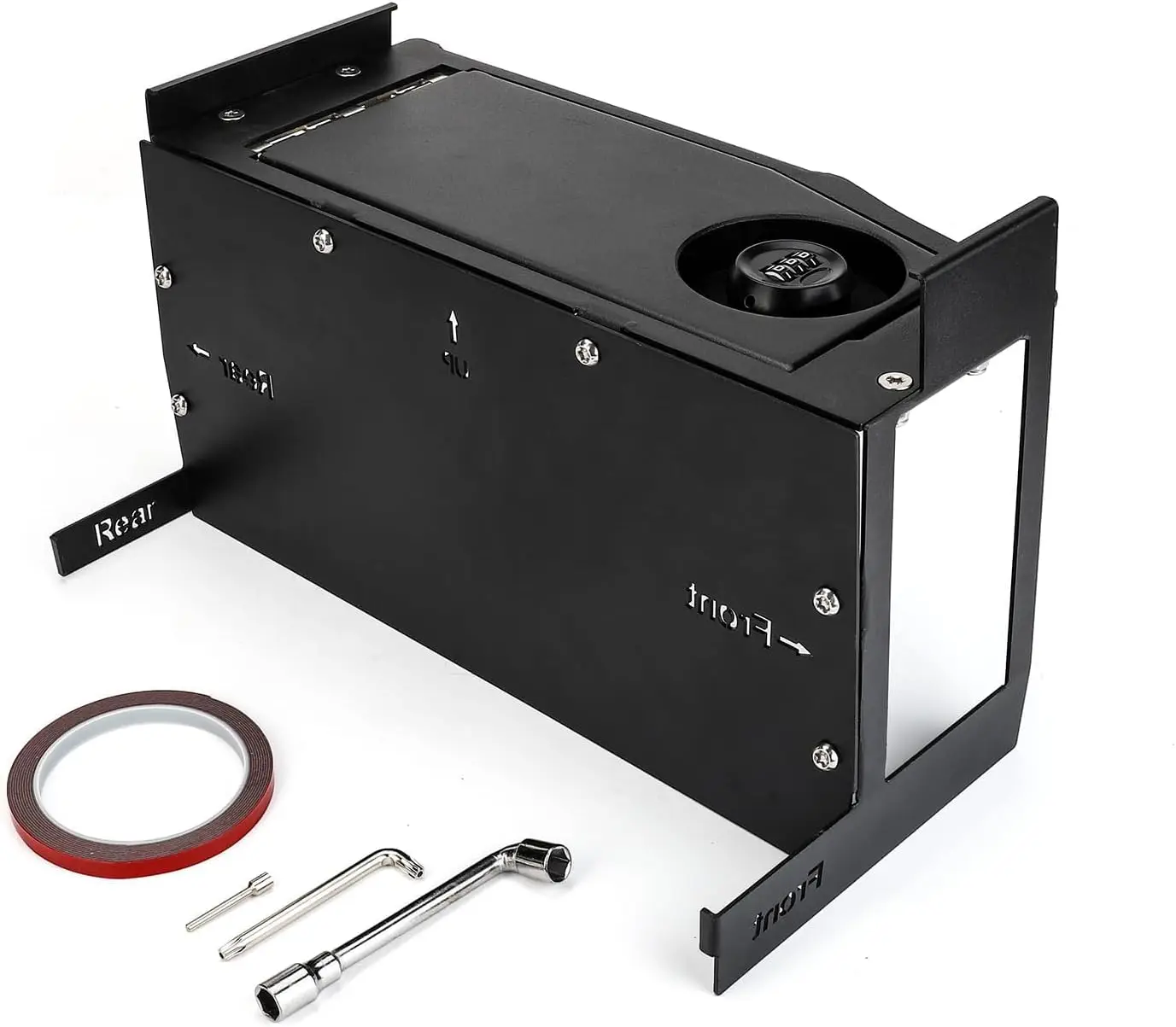 

Сейф для пистолета на центральной консоли с пружинными петлями, совместимый с Ford F150, 2022-2024 F150 Lightning 2021-2024 гг.