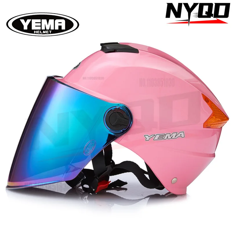 

YEMA 335S helmet men's electric vehicle women's half helmet summer UV protection semi covered light helmet motorbike helm