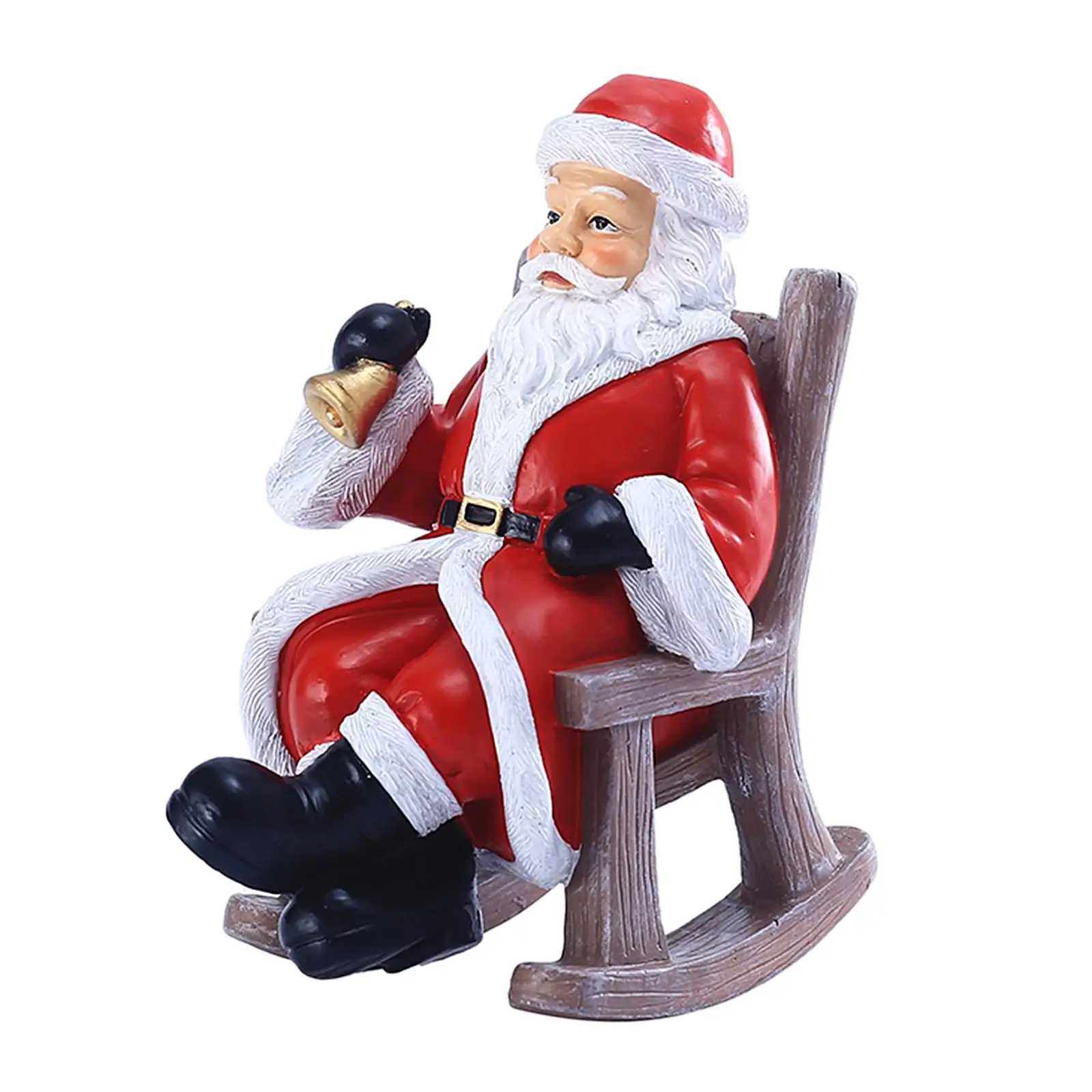 

Sitting Santa Claus Doll Rocking Chair Ornament Kids Xmas Toy for Christmas Festival New Year Home Table Decoration