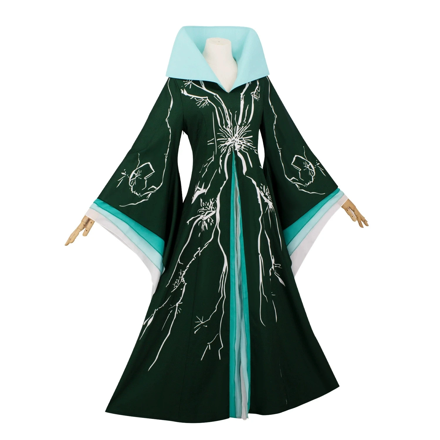 مدام تأثيري حلي فستان أخضر موريبل المرأة 2025 الساحرة الشريرة لعب الأدوار تجهيزات الملابس حفلة الهالوين الخيال المرحلة ارتداء