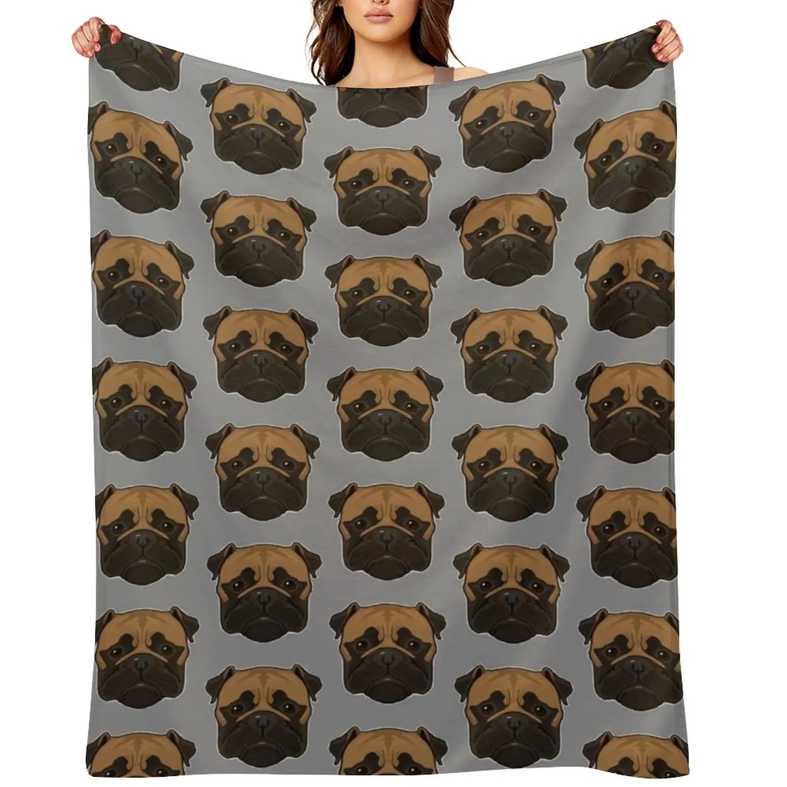 

Bull Mastiff Dog Throw Blanket cosplay anime Hairys Travel Beautifuls Blankets