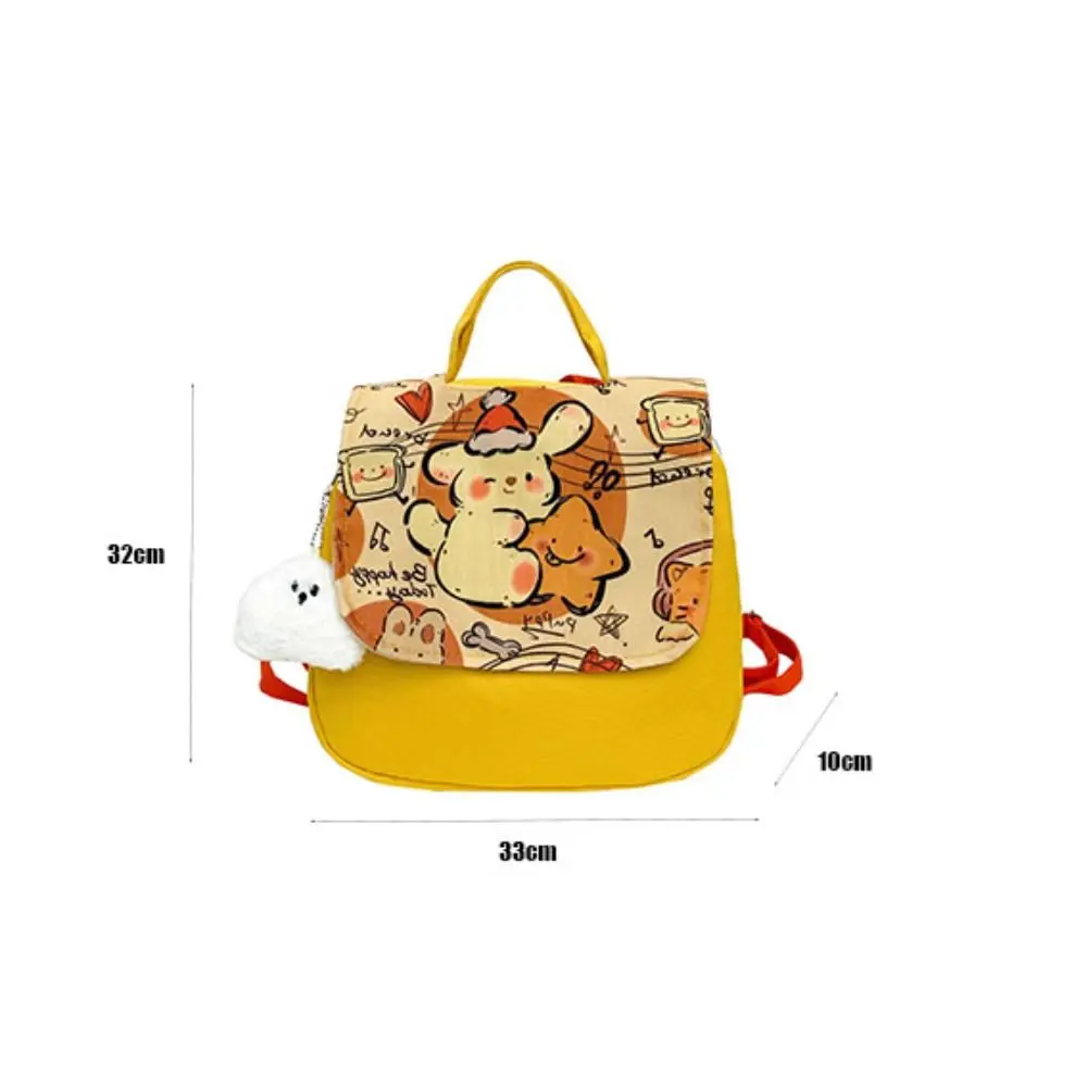 Large Capacity Cartoon Backpack Fashion Multifunctional Puppy Backpack Canvas Printed Children's Kindergarten Backpack Gift