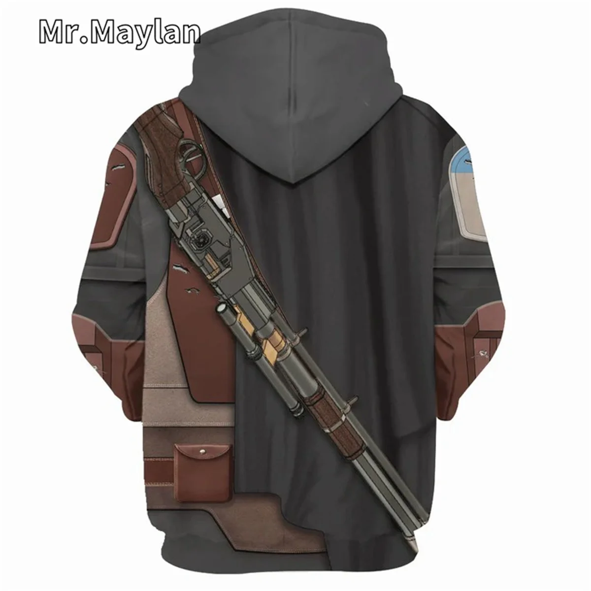 Mandalorian Uniform Cosplay Costume 3D Printed Unisex Hoodie Men Sweatshirt Streetwear Zip Pullover Casual Jacket Tracksuits