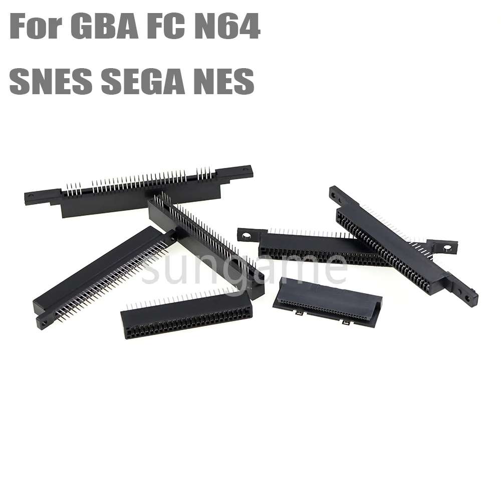 1pc High Quaity Game Cartridge Card Slot Connector Adapter Reader for GBA N64 SEGA Famicom FC NES SNES Console