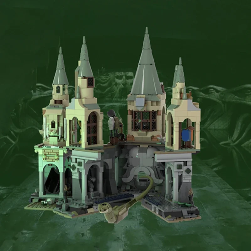 

953pcs MOC Science Fiction Movie(HarryPottesr)Secret Chamber Architecture Building Blocks Model Toy Children Festival Gift