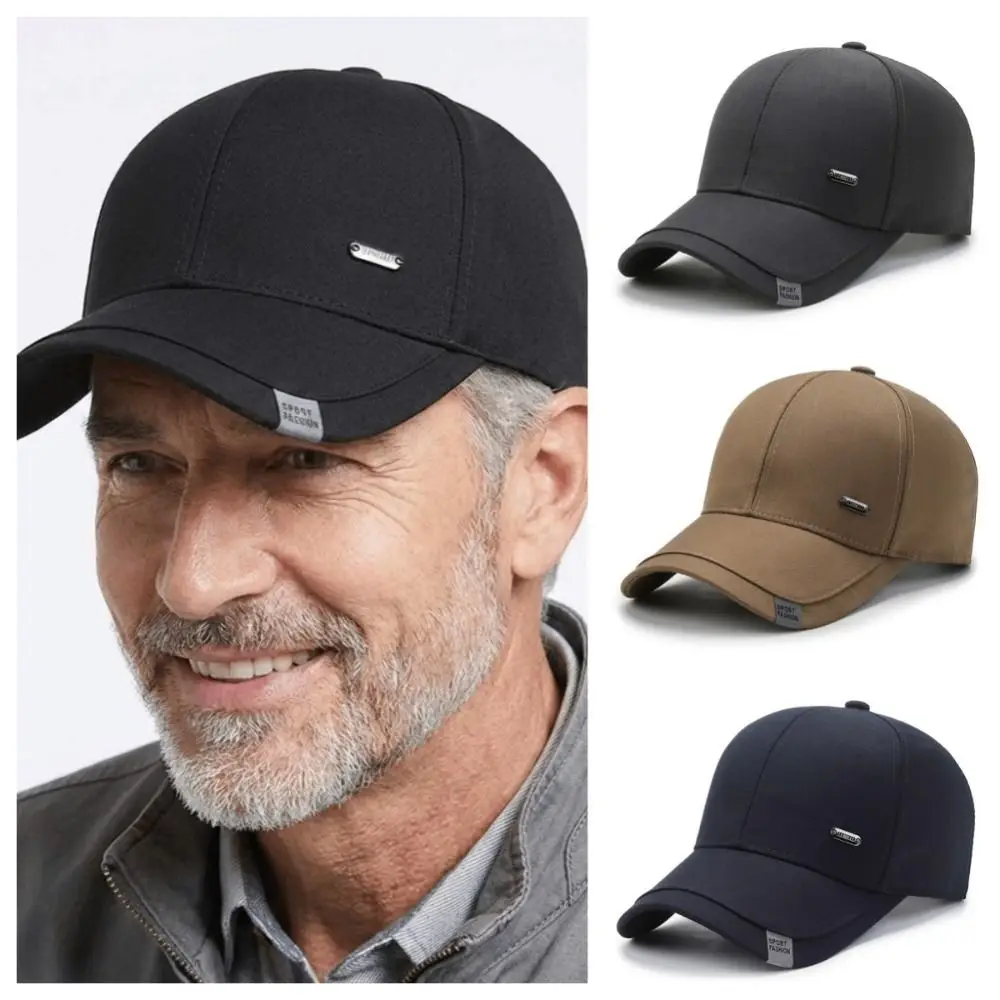 

Casual Solid Color Baseball Cap Korean Style Adjustable Men Peaked Hat Versatile Polyester Sunshade Casquette Women