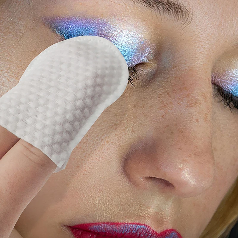 120 pçs/saco almofadas de algodão facial macio almofada cosmética em forma de u bolso almofada de algodão maquiagem para rosto compõem almofada de remoção