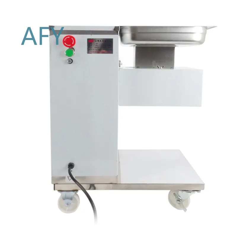 QE Electric Meat Slicer for 220V 110V Cutting Machine with Pulley System 550W Food Processor for Deli Slicing Commercial