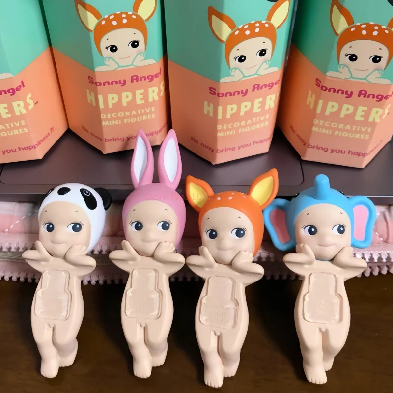 Genuine Sonny Angel Hippers Mysterious Surprise Blind Box Cute Cartoon Dolls Pendant Computer Rabbit Phone Home Decoration Gifts