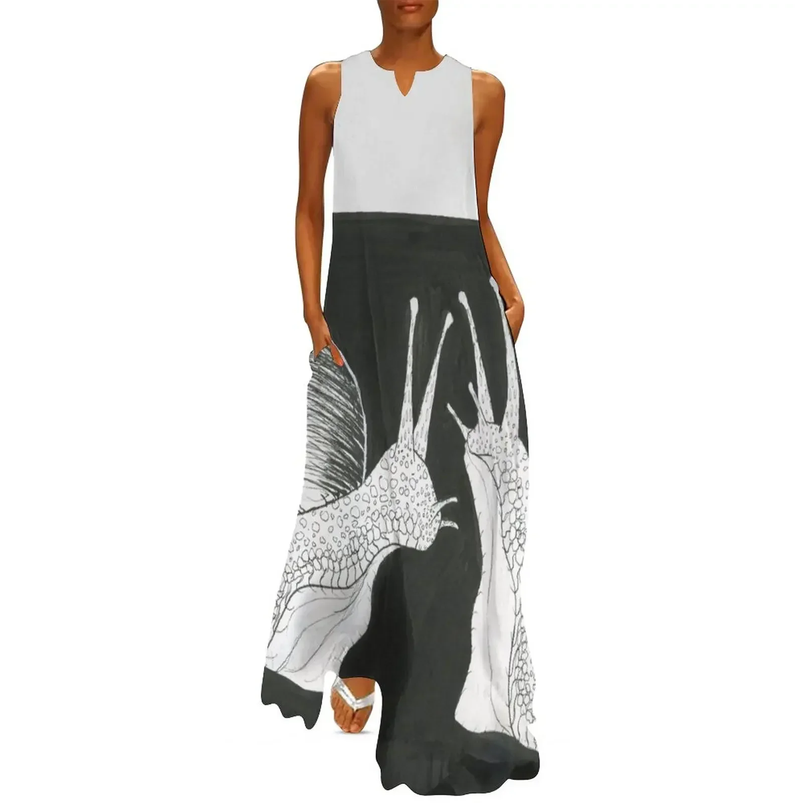 

Large Snail Long Dress summer dress korean women Woman clothing Party dresses for women elegant guest wedding dress