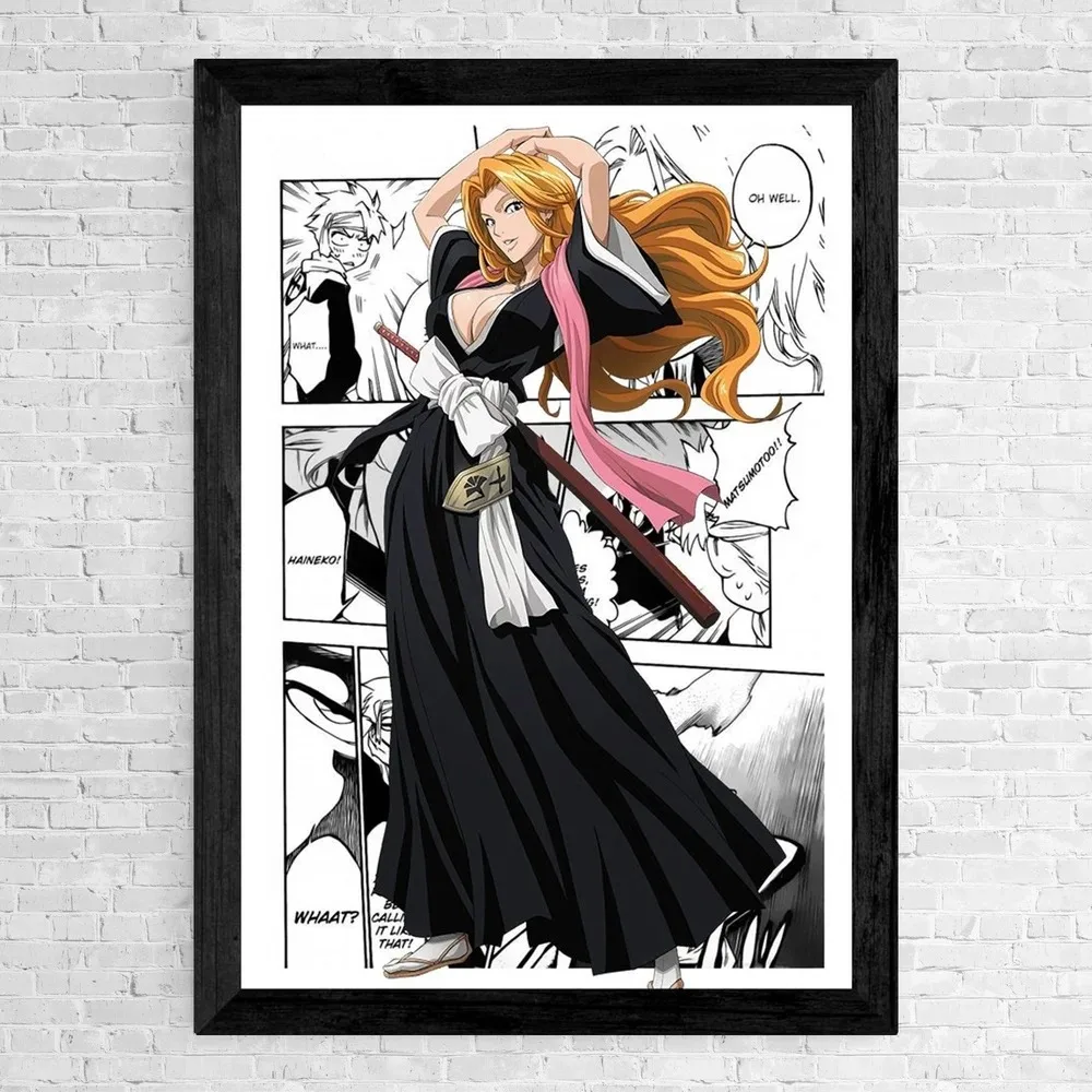 Set of 6 Comic Wall Art Poster Japanese Manga Bleach Canvas Painting Print Ichigo Canvas Picture for Home Wall Decor Cuadros