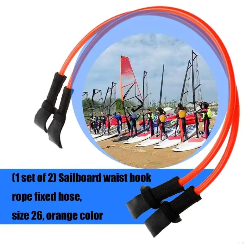 Flexible Soft Harnesses Line for Wind Foiling Comfortable Easyly Installation