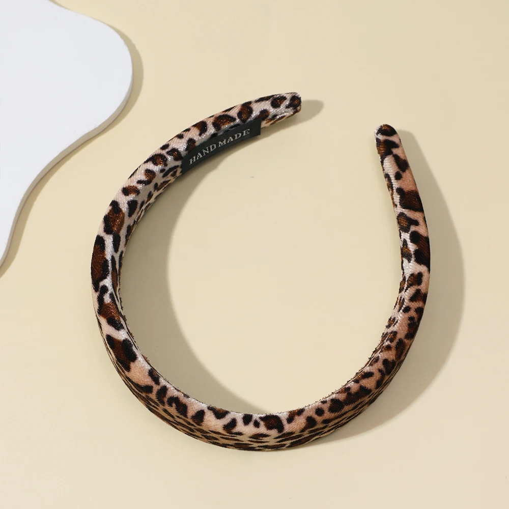 1Pcs New Fashion Hair Hoop Hair Bands for Kids Girls Leopard Printed Headbands Designer Wide Hairband Hair Accessories Headwear