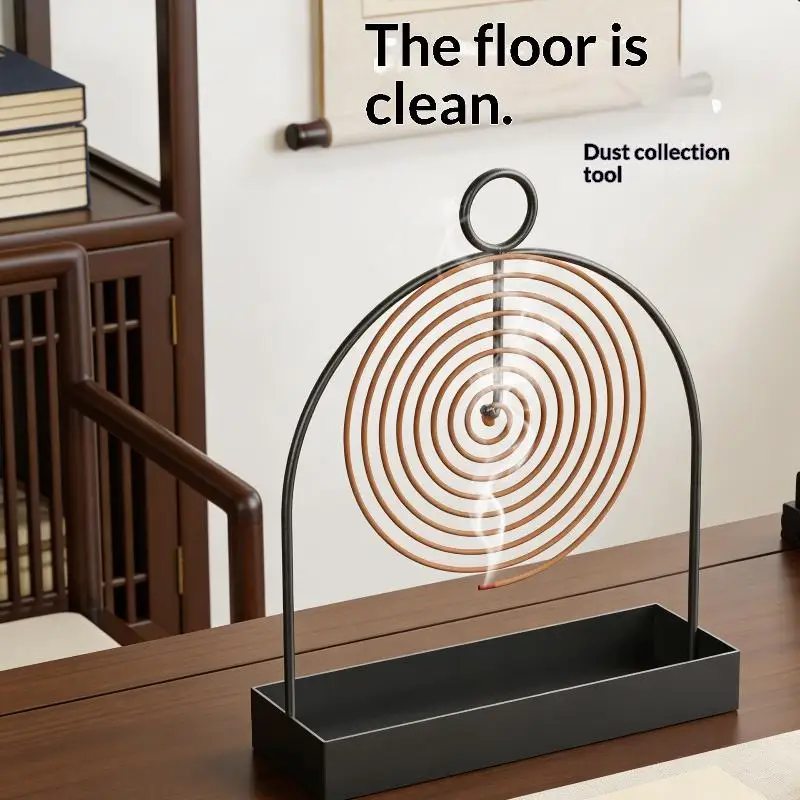 Mosquito Coil Holder With Tray Nordic Style Spiral Summer Iron Mosquito Repellent Incenses Rack Plate Home Accessories Creative