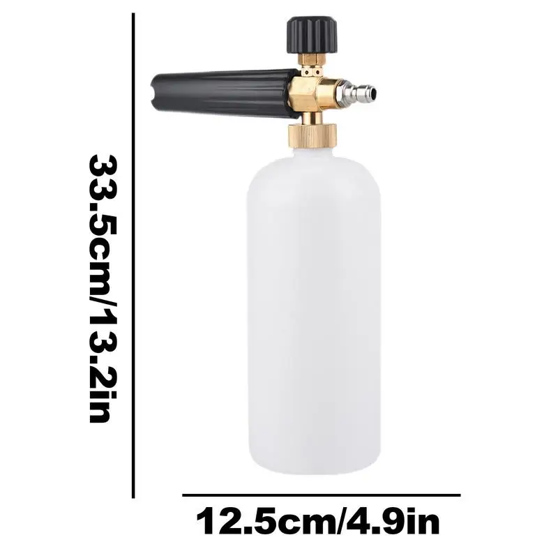 1L Pressure Washer Foam Cannon With 1/4 Quick Connect Adjustable High Pressure Car Washing Machine Water Guns Foam Spray Bottle