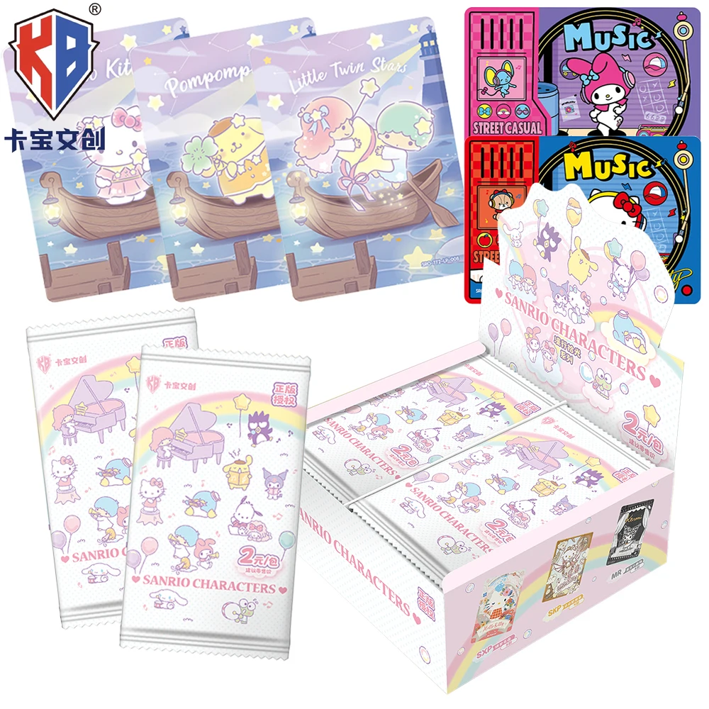 

New Original Kabao Sanrio Collection Card Japanese Animation Star Family Creative Music Theme Polaroid Cards Family Table Toys