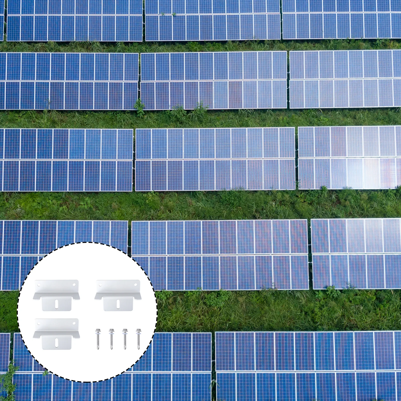 

4 шт. монтажный кронштейн для солнечной панели, алюминиевый легкий прочный Z-тип, комплект фотоэлектрических кронштейнов для лодки на колесах, электрический продукт