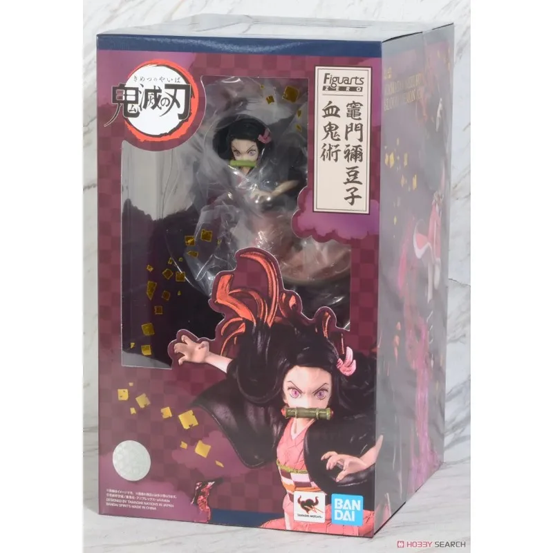 In Stock BANDAI Original Figuarts ZERO Demon Slayer Kamado Nezuko Exploding Blood Anime Figure Birthday Present Toy Gift